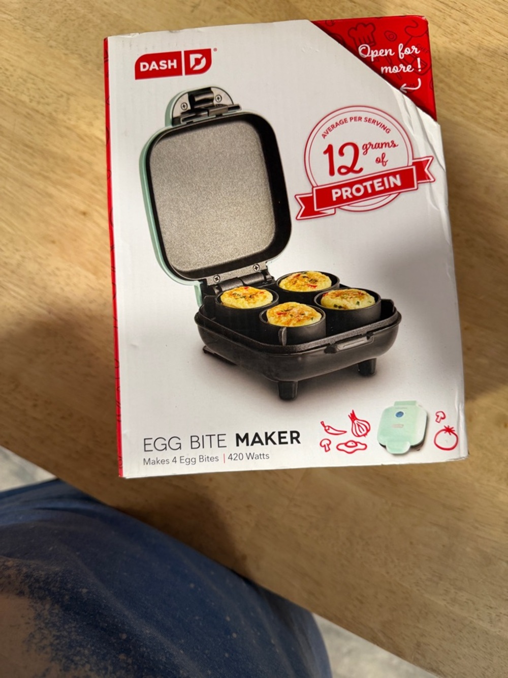 Ash Dash Egg Bite Maker in Red & White Packaging (1)